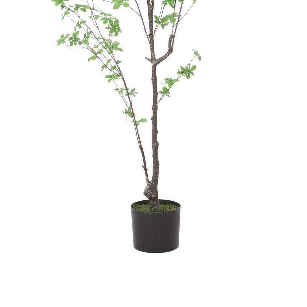 Yuri 59’’ Artificial Enkianthus Tree | Pre Potted | Brown Green White BM335239