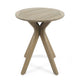 Ambre Outdoor Breakfast Dining Table | 28" Slatted Gray Acacia Wood