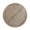 Ambre Outdoor Breakfast Dining Table | 28" Slatted Gray Acacia Wood