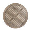 Ambre Outdoor Breakfast Dining Table | 28" Slatted Gray Acacia Wood