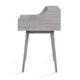 Modern Study Desk w Drawer and 2 Small Cubbies | 35" Oak Gray Wood