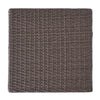 Perie Accent Table | 18" Modern Square Top | Dark Brown Rattan Woven