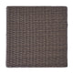 Perie Accent Table | 18" Modern Square Top | Dark Brown Rattan Woven