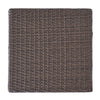 Perie Accent Table | 18’’ Modern Square Top | Dark Brown Rattan Woven BM335256