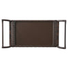 Naed Rolling Kitchen Bar Cart | 40" Dark Brown Rattan Woven