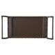 Naed Rolling Kitchen Bar Cart | 40" Dark Brown Rattan Woven