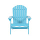 Outdoor Adirondack Chair | Slatted Back | Blue Foldable Wood Frame BM335263