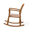 Bang Outdoor Rocking Chair w Cushion | Slatted Back Brown Acacia Wood