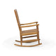 Fred Outdoor Rocking Chair | Slatted Back Design | Brown Acacia Wood