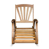Rizz Outdoor Reclining Rocking Chair | Retractable Footrest | Brown