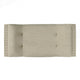 Vibe Ottoman Bench | Tufted Beige Fabric | Gray 36’’ | Nailhead Trim BM335274
