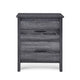 Nightstand Dresser | 2 Storage Drawers | 23" | Modern Dark Gray