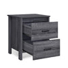 Nightstand Dresser | 2 Storage Drawers | 23’’ | Modern Dark Gray BM335277