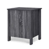Nightstand Dresser | 2 Storage Drawers | 23" | Modern Dark Gray