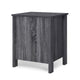 Nightstand Dresser | 2 Storage Drawers | 23" | Modern Dark Gray