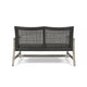 Bops Outdoor Loveseat | Rustic Acacia Wood Frame | 52’’ | Gray Wicker