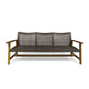 Bops Outdoor Sofa | Brown Acacia Wood Frame | 76" | Gray Wicker