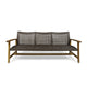 Bops Outdoor Sofa | Brown Acacia Wood Frame | 76" | Gray Wicker