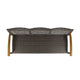 Bops Outdoor Sofa | Brown Acacia Wood Frame | 76’’ | Gray Wicker BM335280