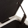 Kiyo Ottoman | Linen Ivory Faux Suede | 41’’ | Tufted Storage Lid BM335281