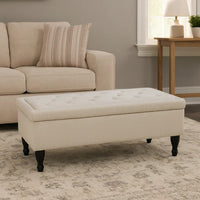 Linen Ivory, Dark Brown