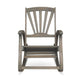 Rizz Outdoor Reclining Rocking Chair | Retractable Footrest Brown Wood