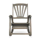 Rizz Outdoor Reclining Rocking Chair | Retractable Footrest Brown Wood