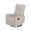 Manual Recliner Chair | Glider and Swivel Mechanism | Beige Fabric