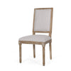Ryma Dining Chair Set of 2 | Transitional Light Gray | Natural Brown BM335287