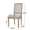 Ryma Dining Chair Set of 2 | Transitional Light Gray | Natural Brown BM335287