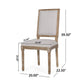 Ryma Dining Chair Set of 2 | Transitional Light Gray | Natural Brown BM335287