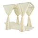 Yavi Outdoor Daybed Curtain and Cushion Set | Cream Waterproof Fabric