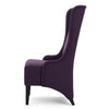 Pixie Dining Chair | High Wingback | Tapered Birch Wood | Plum Purple