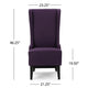 Pixie Dining Chair | High Wingback | Tapered Birch Wood | Plum Purple
