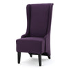Pixie Dining Chair | High Wingback | Tapered Birch Wood | Plum Purple