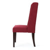 Greg Dining Chair Set of 2 | High Wingback | Birch Wood | Red Fabric BM335291