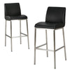 Drag Barstool Chair | Full Back Design | Chrome | Black Faux Leather