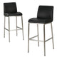 Drag Barstool Chair | Full Back Design | Chrome | Black Faux Leather