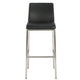 Drag Barstool Chair | Full Back Design | Chrome | Black Faux Leather