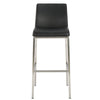 Drag Barstool Chair | Full Back Design | Chrome | Black Faux Leather BM335293