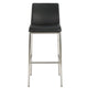 Drag Barstool Chair | Full Back Design | Chrome | Black Faux Leather BM335293
