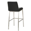 Drag Barstool Chair | Full Back Design | Chrome | Black Faux Leather BM335293