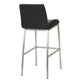 Drag Barstool Chair | Full Back Design | Chrome | Black Faux Leather BM335293