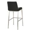 Drag Barstool Chair | Full Back Design | Chrome | Black Faux Leather