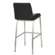 Drag Barstool Chair | Full Back Design | Chrome | Black Faux Leather