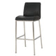 Drag Barstool Chair | Full Back Design | Chrome | Black Faux Leather