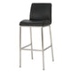 Drag Barstool Chair | Full Back Design | Chrome | Black Faux Leather BM335293