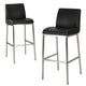 Drag Barstool Chair | Full Back Design | Chrome | Black Faux Leather
