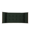 Henry Chaise Lounger with 2 Rolled Bolster Pillows | Blackish Green