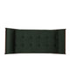 Henry Chaise Lounger with 2 Rolled Bolster Pillows | Blackish Green